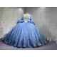 Mumuleo Plus Size Blue Quinceanera Dresses Azul Vestido De Quince 15 Customize Miss XV Vestido De Anos Wholesale