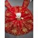 Mumuleo Red With Gold Bear Dress for Vestidos De 15 Aos Quinceanera Dresses Matching Doll Dressn 2026