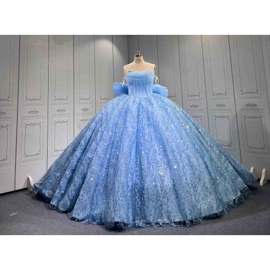 Sky Blue Quinceanera Dresses 2026 With Flowers Vestidos De 15 Aos Fiesta Azul Economic Quinceaera Dresses Azul