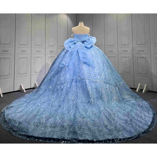 Sky Blue Quinceanera Dresses 2026 With Flowers Vestidos De 15 Aos Fiesta Azul Economic Quinceaera Dresses Azul