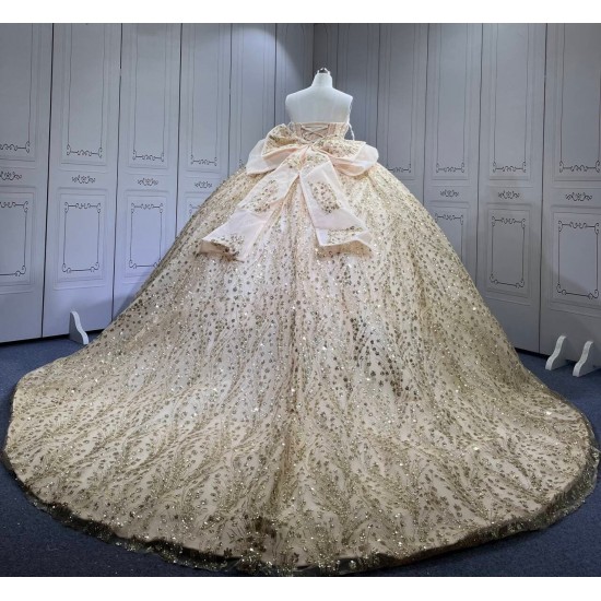 Mumuleo Glitter Champagne Quinceanera Dress Vestidos De Xv Anos Rosa Pink Fifteen Year Old Dress Vestidos De Quince Anos