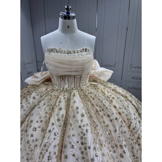 Mumuleo Glitter Champagne Quinceanera Dress Vestidos De Xv Anos Rosa Pink Fifteen Year Old Dress Vestidos De Quince Anos