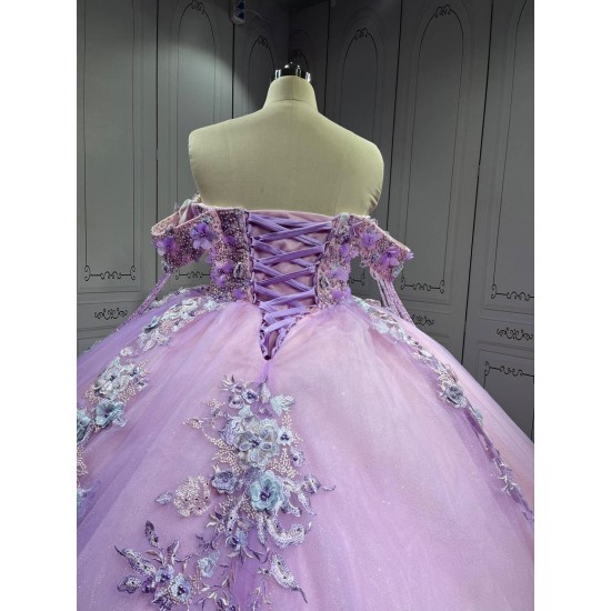 Mumuleo Lilac Quinceanera Dress Princess Sweet 15 16 Years Old Birthday Party Gown Vestido De XV
