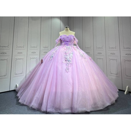 Mumuleo Lilac Quinceanera Dress Princess Sweet 15 16 Years Old Birthday Party Gown Vestido De XV