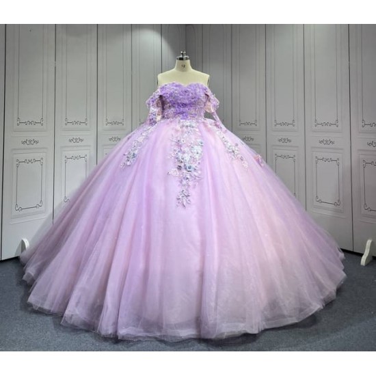 Mumuleo Lilac Quinceanera Dress Princess Sweet 15 16 Years Old Birthday Party Gown Vestido De XV