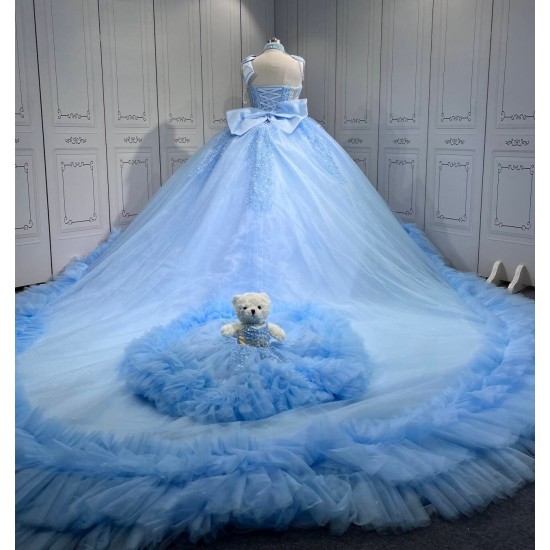 Mumuleo Sky Blue Quinceanera Dresses Azul Vestidos De 15 Quinceaneras Xv Anos 2025 Debutantes Para 15