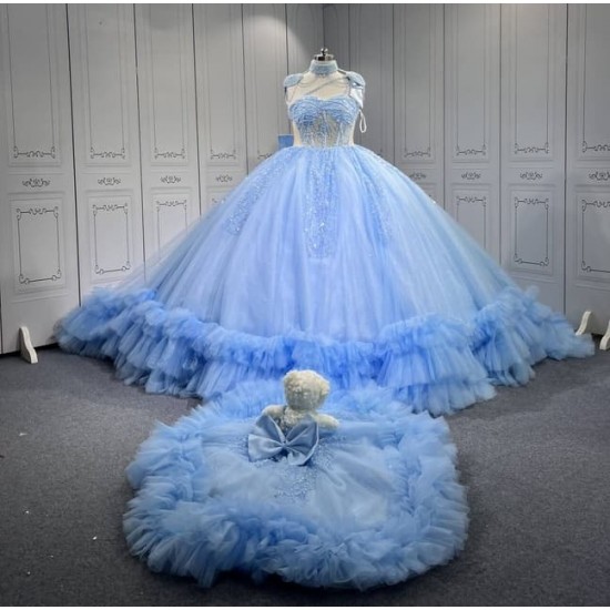Mumuleo Sky Blue Quinceanera Dresses Azul Vestidos De 15 Quinceaneras Xv Anos 2025 Debutantes Para 15