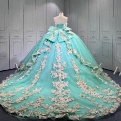Mumuleo Mint Green Quinceanera Dress Vestidos De Quinceaera De Novia Quinceaera Ball Gowns Para 15 Aos Xv 15 Year Old Dresses