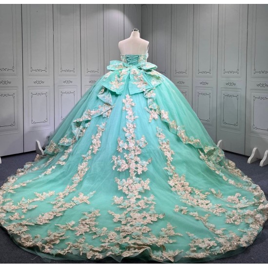 Mumuleo Mint Green Quinceanera Dress Vestidos De Quinceaera De Novia Quinceaera Ball Gowns Para 15 Aos Xv 15 Year Old Dresses