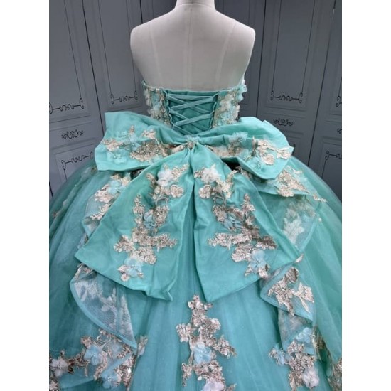 Mumuleo Mint Green Quinceanera Dress Vestidos De Quinceaera De Novia Quinceaera Ball Gowns Para 15 Aos Xv 15 Year Old Dresses