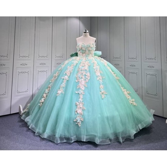 Mumuleo Mint Green Quinceanera Dress Vestidos De Quinceaera De Novia Quinceaera Ball Gowns Para 15 Aos Xv 15 Year Old Dresses
