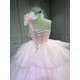 Mumuleo Layered One Shoulder Quinceanera Dress vestidos de xv años rosa Pink fifteen year old dress vestidos de quince años