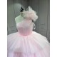 Mumuleo Layered One Shoulder Quinceanera Dress vestidos de xv años rosa Pink fifteen year old dress vestidos de quince años