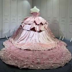 Mumuleo Mauve Quinceanera Dresses 2025 vestido de quince años rosa vestito principessa donna pink ball gowns for women