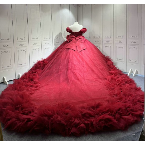 Mumuleo Burgundy Quinceanera Dress 2026 Vestidos 15 Anos Quinceanera 2025 Xv an Os Personalizado Vestido De Baile Feminino Tule