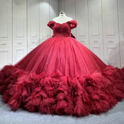 Mumuleo Burgundy Quinceanera Dress 2026 Vestidos 15 Anos Quinceanera 2025 Xv an Os Personalizado Vestido De Baile Feminino Tule