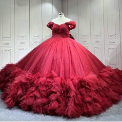 Mumuleo Burgundy Quinceanera Dress 2026 Vestidos 15 Anos Quinceanera 2025 Xv an Os Personalizado Vestido De Baile Feminino Tule