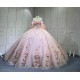 Mumuleo 2025 Pink Quinceanera Dresses With FLowers Vestidos De Xv Aos 2025 Vestidos De 15 Rosados 15 Year Old Dresses