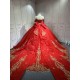Mumuleo Red Quinceanera Dresses for Girl Tassesl Pleated Off the Shoulder Princesse Rojo Customize Miss XV Vestido De Anos
