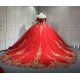 Mumuleo Red Quinceanera Dresses for Girl Tassesl Pleated Off the Shoulder Princesse Rojo Customize Miss XV Vestido De Anos