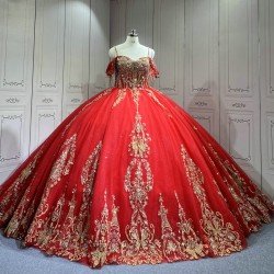 Mumuleo Red Quinceanera Dresses for Girl Tassesl Pleated Off the Shoulder Princesse Rojo Customize Miss XV Vestido De Anos