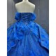 Turquoise Quinceanera Dresses 2025 With Flowers Vestidos De 15 Aos Fiesta Azul Economic Quinceaera Dresses Verde Esmeralda