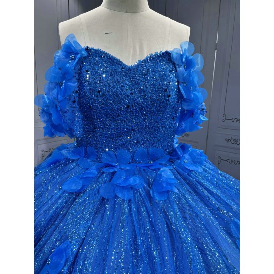 Turquoise Quinceanera Dresses 2025 With Flowers Vestidos De 15 Aos Fiesta Azul Economic Quinceaera Dresses Verde Esmeralda