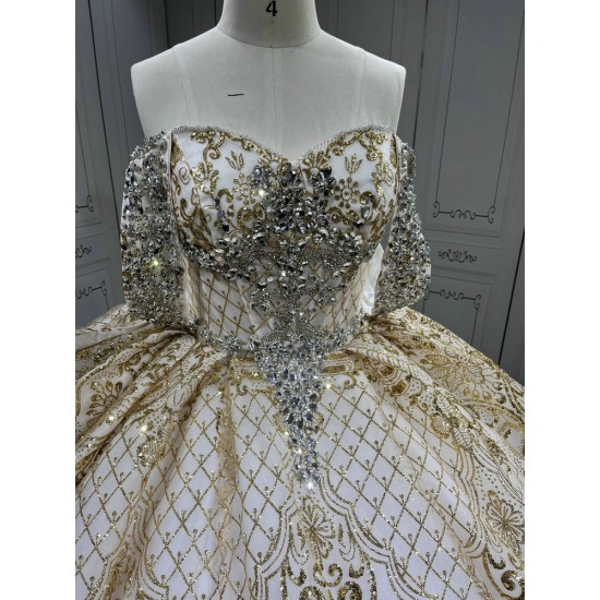 Mumuleo Gold Quinceanera Dresses Vestidos De Quinceaera 15 Xv Aos Fiesta Vestidos De Xv Aos 2025
