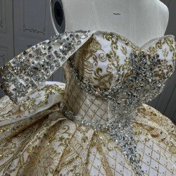 Mumuleo Gold Quinceanera Dresses Vestidos De Quinceaera 15 Xv Aos Fiesta Vestidos De Xv Aos 2025