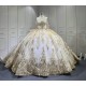Mumuleo Gold Quinceanera Dresses Vestidos De Quinceaera 15 Xv Aos Fiesta Vestidos De Xv Aos 2025