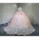 Mumuleo 2025 Pink Quinceanera Dresses With Derachable Tail Vestidos De Xv Aos 2025 Vestidos De 15 Rosados 15 Year Old Dresses