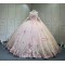 Mumuleo 2025 Pink Quinceanera Dresses With Derachable Tail Vestidos De Xv Aos 2025 Vestidos De 15 Rosados 15 Year Old Dresses