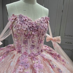 Mumuleo 2025 Pink Quinceanera Dresses With Derachable Tail Vestidos De Xv Aos 2025 Vestidos De 15 Rosados 15 Year Old Dresses