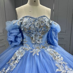 Mumuleo Vestido De Xv Aos En Azul Marino Sky Blue Quinceanera Dress 2025 De Para 15 Aos Quincera Dress Azul Quinceanera Dresses