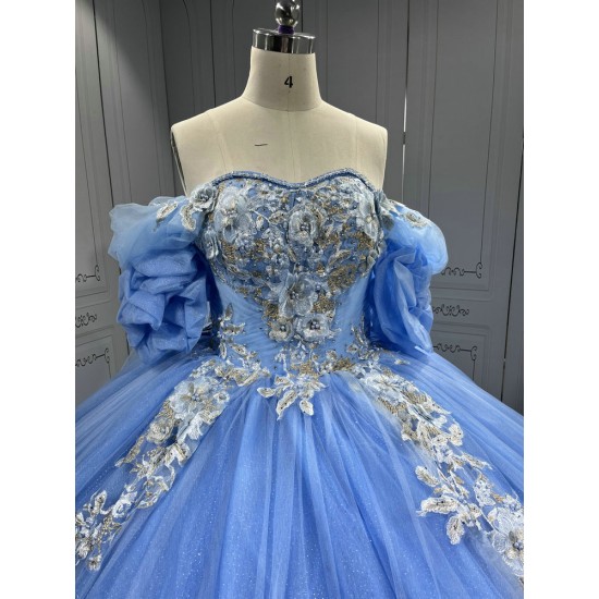 Mumuleo Vestido De Xv Aos En Azul Marino Sky Blue Quinceanera Dress 2025 De Para 15 Aos Quincera Dress Azul Quinceanera Dresses