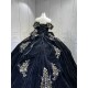 Mumuleo Vestidos 15 Anos Suzhou Factory Directly Vestido De 15 Anos Black and Gold Embroidery Mexican Quinceanera Dresses