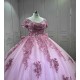 Mumuleo Short Sleeves Rosa Vestidos De 15 Aos Ball Gown Pink Quinceanera Dresses 2025 Vestidos Para Quinceaera