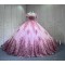 Mumuleo Short Sleeves Rosa Vestidos De 15 Aos Ball Gown Pink Quinceanera Dresses 2025 Vestidos Para Quinceaera