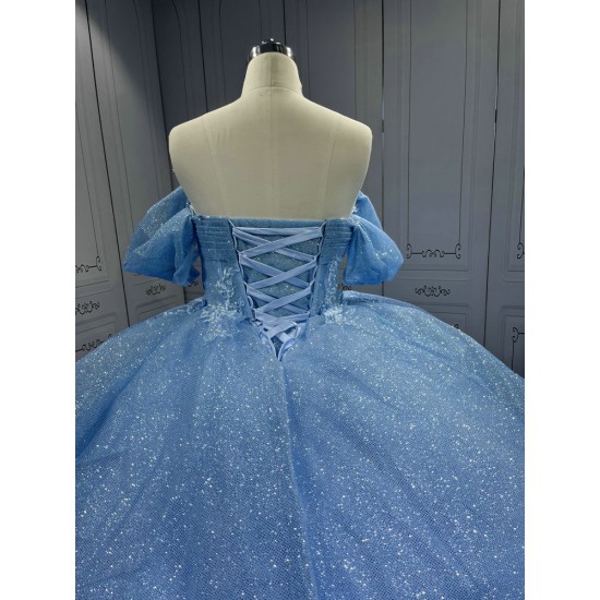 Mumuleo Princess Sky Blue Quinceanera Dresses Vestidos De 15 Anos Vestidos Quinceaeras Azul Rey