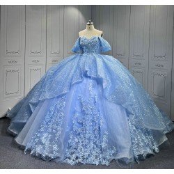 Mumuleo Princess Sky Blue Quinceanera Dresses Vestidos De 15 Anos Vestidos Quinceaeras Azul Rey