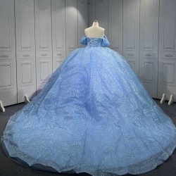 Mumuleo Princess Sky Blue Quinceanera Dresses Vestidos De 15 Anos Vestidos Quinceaeras Azul Rey
