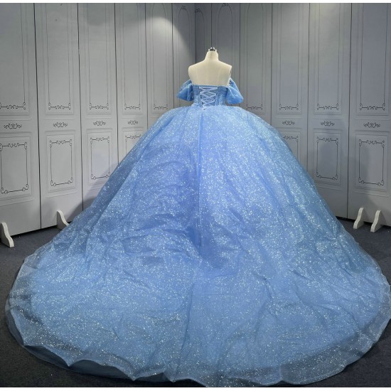Mumuleo Princess Sky Blue Quinceanera Dresses Vestidos De 15 Anos Vestidos Quinceaeras Azul Rey