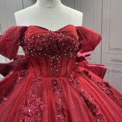 Mumuleo Burgundy Quicneanera Dress 2025 Vestidos Quinceaera Burdeos Vestidos Para 15 Aos Vestidos De 15 Aos Economic Fiesta