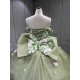 Mumuleo Sage Green Quinceanera Dress off the Shoulder 15 Dresses BallGown Vestidos Anos Quinceaneras Vestido Fiesta