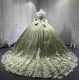 Mumuleo Sage Green Quinceanera Dress off the Shoulder 15 Dresses BallGown Vestidos Anos Quinceaneras Vestido Fiesta