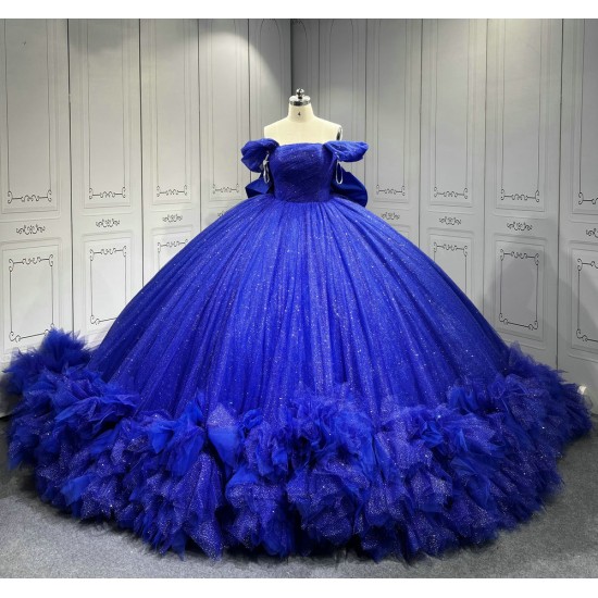 Mumuleo Royal Blue Quinceanera Dress Azul Vestidos De 15 Quinceaera Para 2025 Miss XV Vestido Vestidos Para 15 Aos