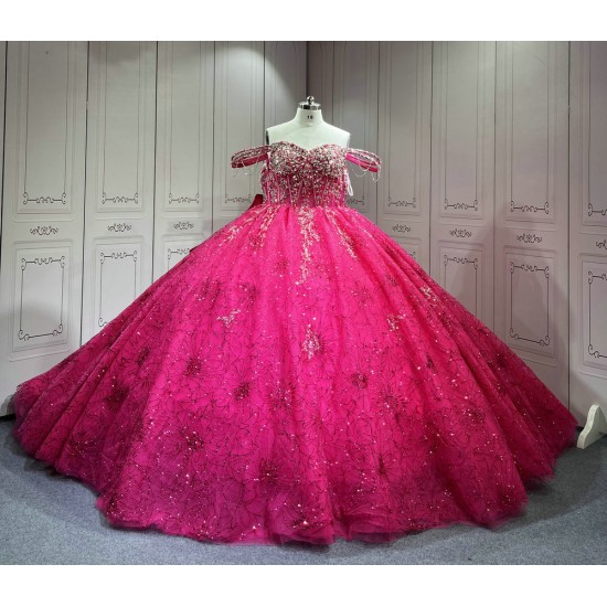 Mumuleo Fuchsia Sweet 16 Dresses Plus Size Quinceanera Gown Affordable Miss XV Vestidos De Quinceaera 15 Anos 2025 De Xv
