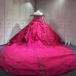 Mumuleo Fuchsia Sweet 16 Dresses Plus Size Quinceanera Gown Affordable Miss XV Vestidos De Quinceaera 15 Anos 2025 De Xv