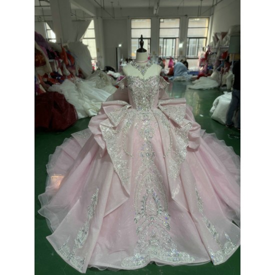 Mumuleo Blush Pink Quinceanera Dresses 2025 Mexican Quince XV Vestidos De 15 Ball Gown Aos Verde Debutante Para