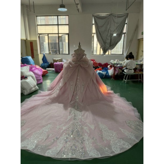 Mumuleo Blush Pink Quinceanera Dresses 2025 Mexican Quince XV Vestidos De 15 Ball Gown Aos Verde Debutante Para